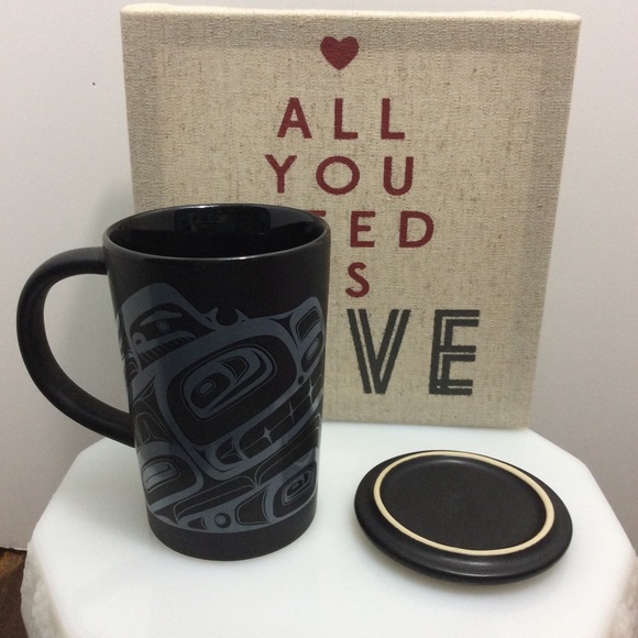 Native Northwest ceramic mug with orca - Picture 4 of 7